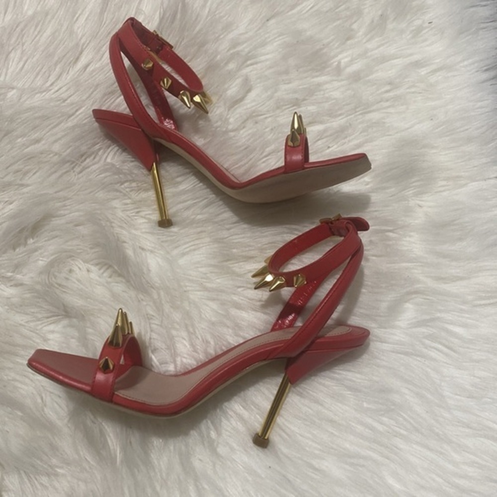 Alexander McQueen Punk stud Leather ankle strap sandals size 36.5EU - Picture 5 of 12